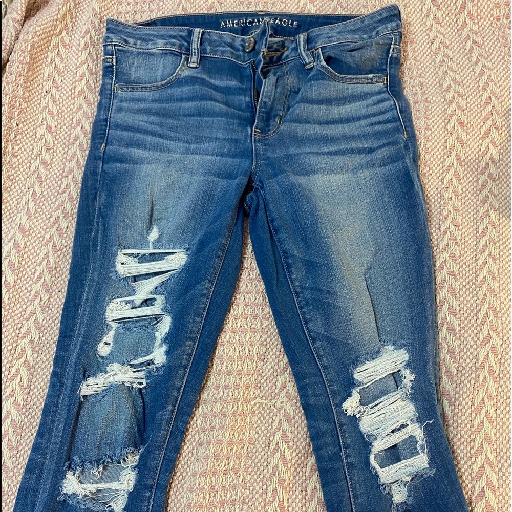 Medium Wash Blue Jeans